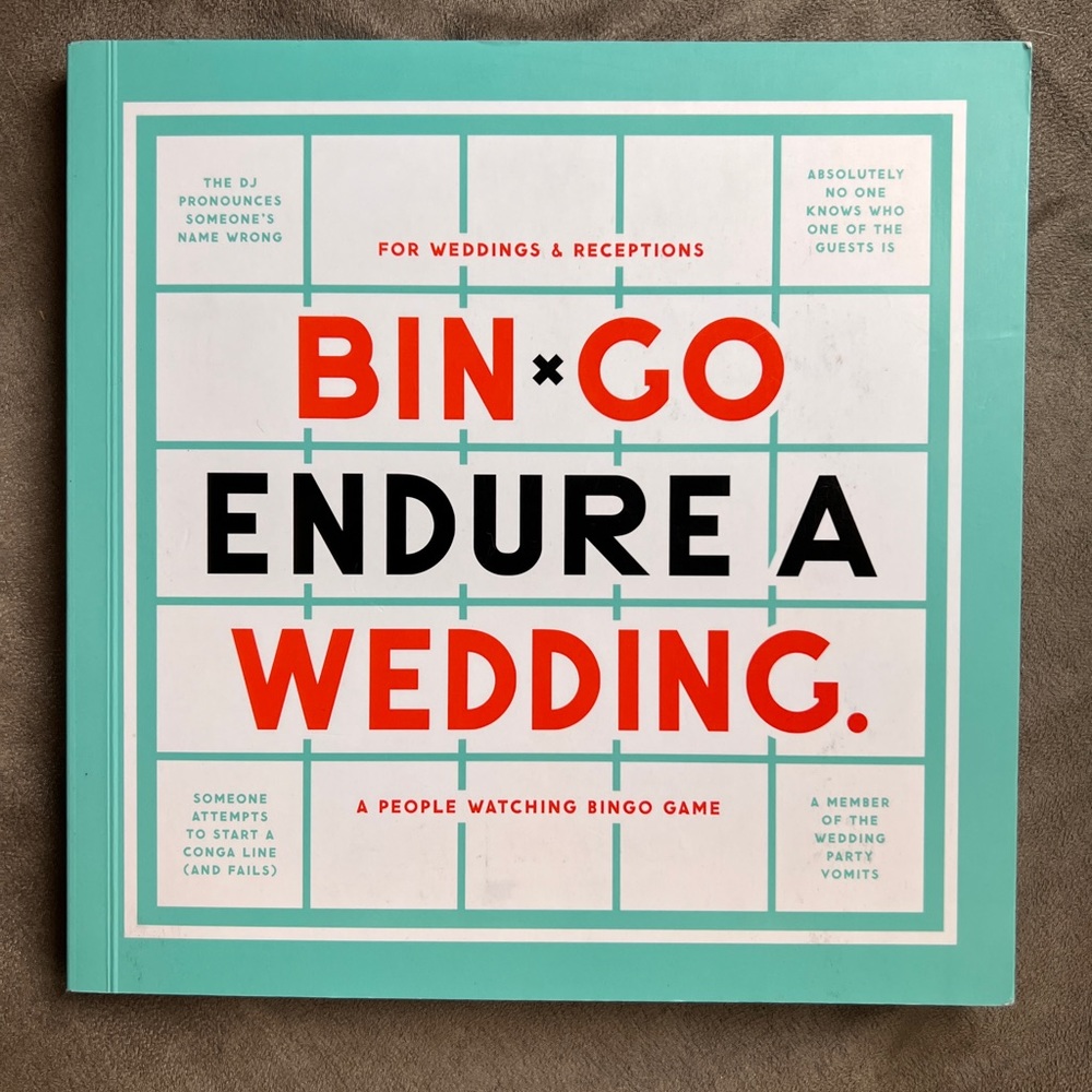 NWT Wedding Bingo Book